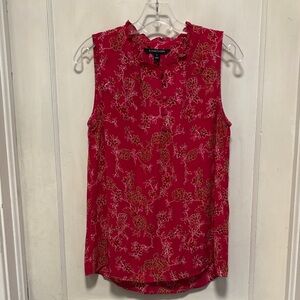 41 Hawthorn Pink Floral V-Neck Sleeveless Flowy Camisole Medium